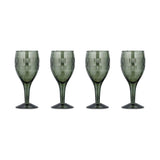 Mila Wine Glasses - Dark Emerald - Set of 4