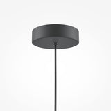 The Basic Colors Cone Pendant Light - Black combines sleek sophistication with a round canopy and single cord design. This modern fixture stands out on a plain white background, creating striking visual appeal.