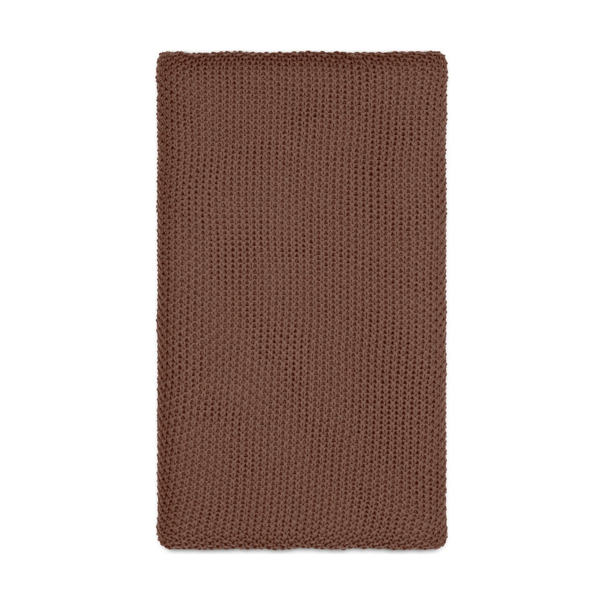 Nahan Moss Stitch Cotton Throw - Rust
