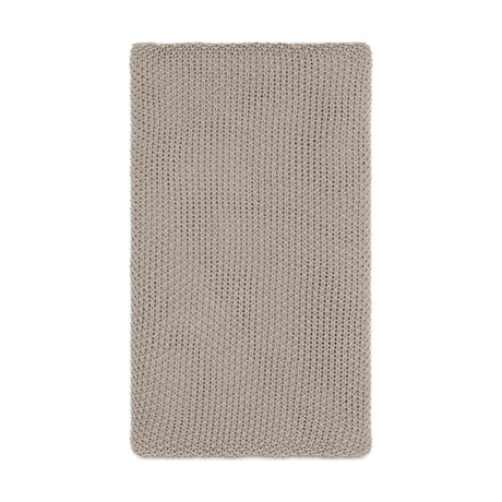 Nahan 130 x 200cm Moss Stitch Cotton Throw - Stone