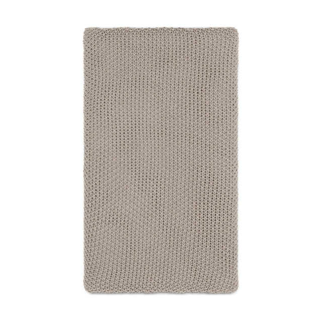 Nahan 130 x 200cm Moss Stitch Cotton Throw - Stone