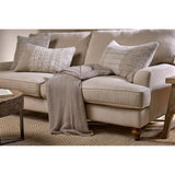 Nahan 130 x 200cm Moss Stitch Cotton Throw - Stone