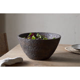 Nyati Large Mango Wood Serving Bowl - Dark Brown