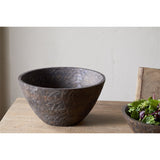 Nyati Large Mango Wood Serving Bowl - Dark Brown
