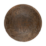 Nyati Small Wooden Serving Bowl - Dark Brown