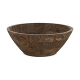 Nyati Small Wooden Serving Bowl - Dark Brown