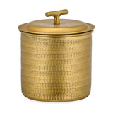 Nalgora Etched Ice Bucket - Antique Brass