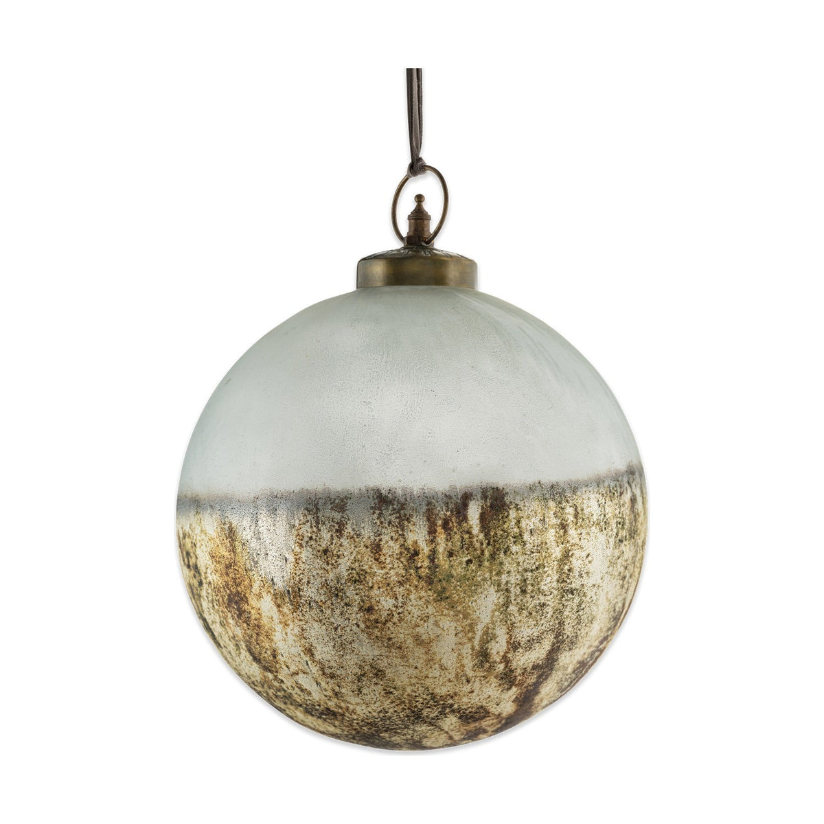Ngolo Large Giant Glass Bauble - Aged Smoke