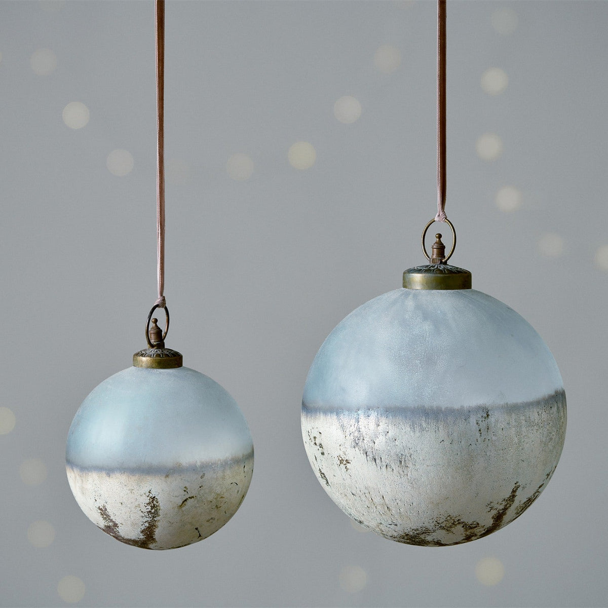 Ngolo Large Giant Glass Bauble - Aged Smoke