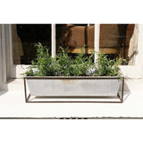 Narlu Window Box Planter - Aged Zinc