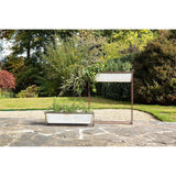 Narlu Window Box Planter - Aged Zinc