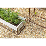 Narlu Window Box Planter - Aged Zinc