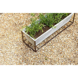 Narlu Window Box Planter - Aged Zinc