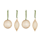 Nirav Wire Baubles - Brass - Set of 4