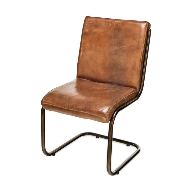 Narwana Leather Desk Chair - Aged Tan