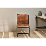 Narwana Leather Desk Chair - Aged Tan