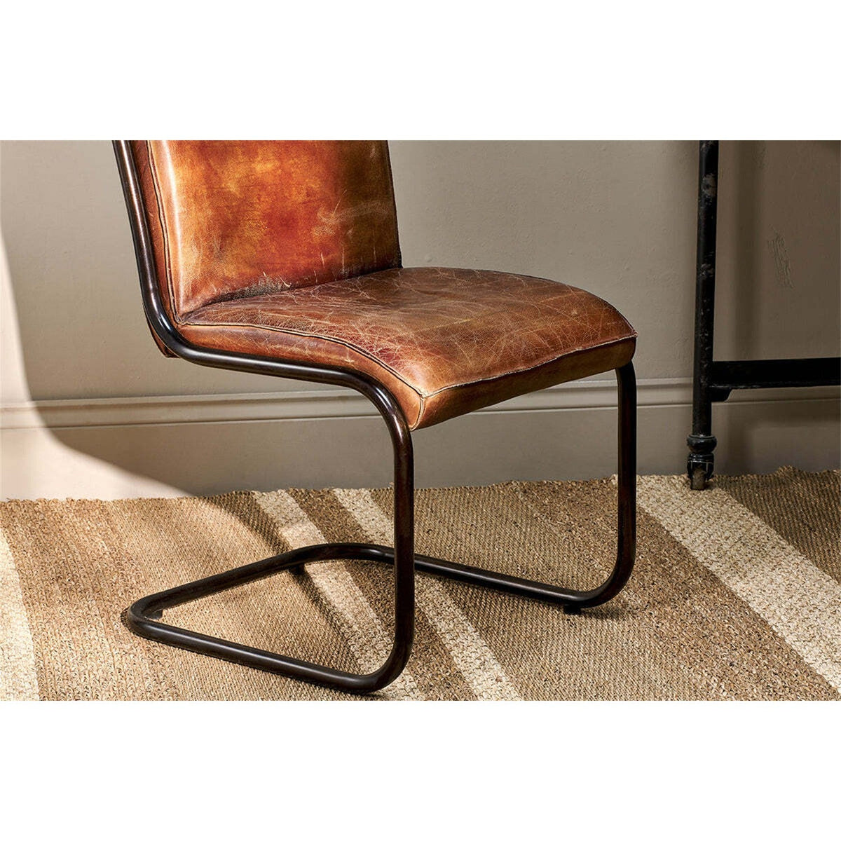 Narwana Leather Desk Chair - Aged Tan