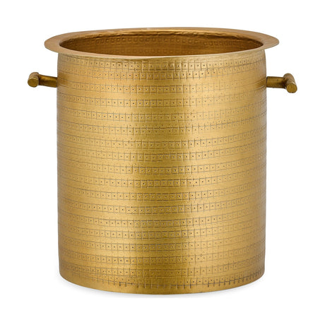 Nalgora Etched Wine Cooler - Antique Brass