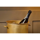 Nalgora Etched Wine Cooler - Antique Brass