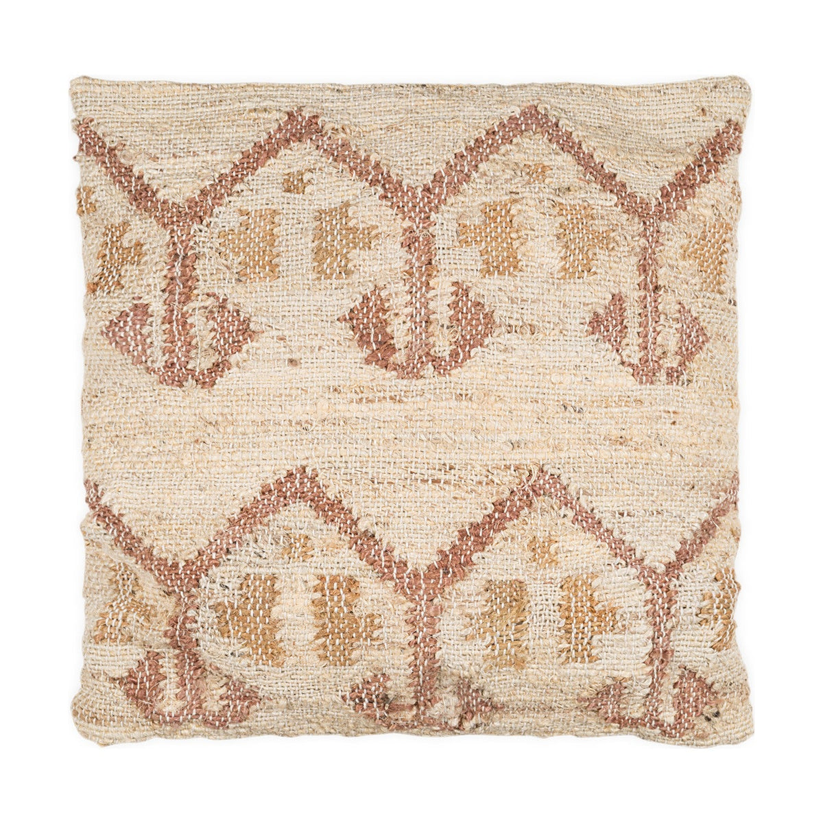 Nuvali 50 x 50cm Cotton & Jute Cushion Cover - Rust