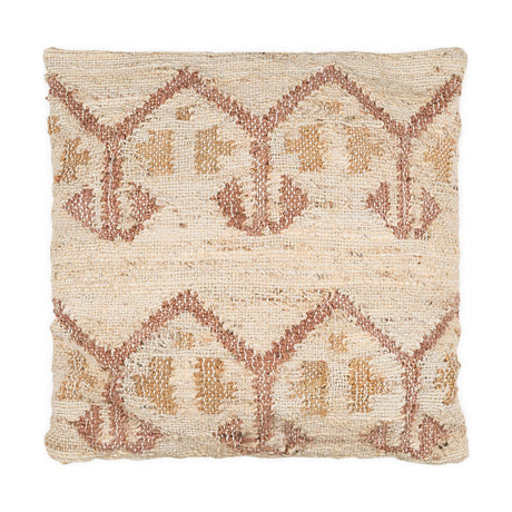Nuvali 50 x 50cm Cotton & Jute Cushion Cover - Rust