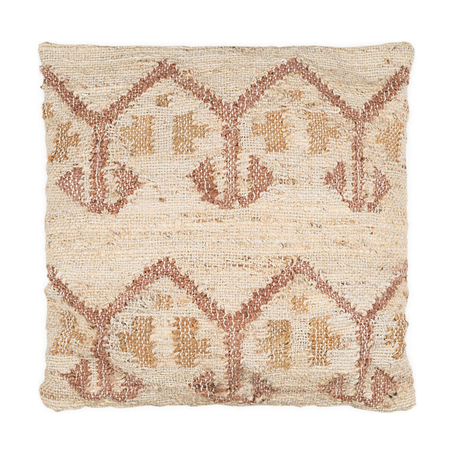 Nuvali 50 x 50cm Cotton & Jute Cushion Cover - Rust