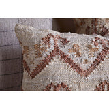 Nuvali 60 x 40cm Cotton & Jute Cushion Cover - Rust