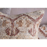 Nuvali 60 x 40cm Cotton & Jute Cushion Cover - Rust