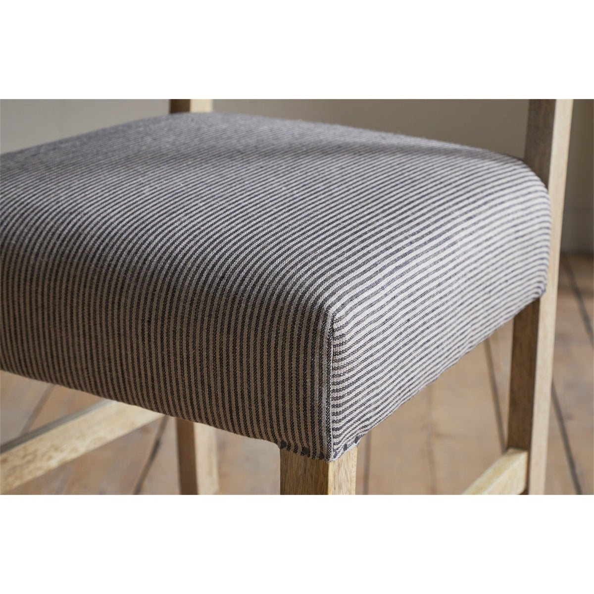 Nadeeka Linen Upholstered Counter Stool - Soft Grey