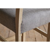 Nadeeka Linen Upholstered Counter Stool - Soft Grey