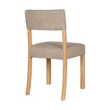Nadeeka Linen Upholstered Dining Chair - Soft Grey