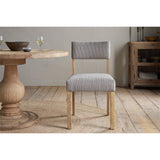 Nadeeka Linen Upholstered Dining Chair - Soft Grey