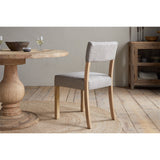 Nadeeka Linen Upholstered Dining Chair - Soft Grey