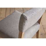 Nadeeka Linen Upholstered Dining Chair - Soft Grey