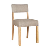 Nadeeka Linen Upholstered Dining Chair - Soft Grey