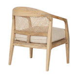 Nabhi Mango Wood & Cane Armchair - Natural