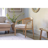 Nabhi Mango Wood & Cane Armchair - Natural