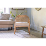 Nabhi Mango Wood & Cane Armchair - Natural