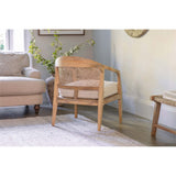 Nabhi Mango Wood & Cane Armchair - Natural