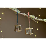 Tiny Kiko Hanging Christmas Decoration - Antique Brass