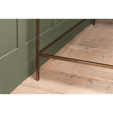 Nakuru Iron & Glass Desk - Brass