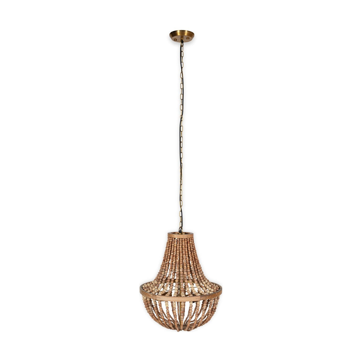 Neela 2 Light Mango Wood Pendant Light - Natural