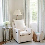Nestler Reclining Swivel Nursing Chair - Off White