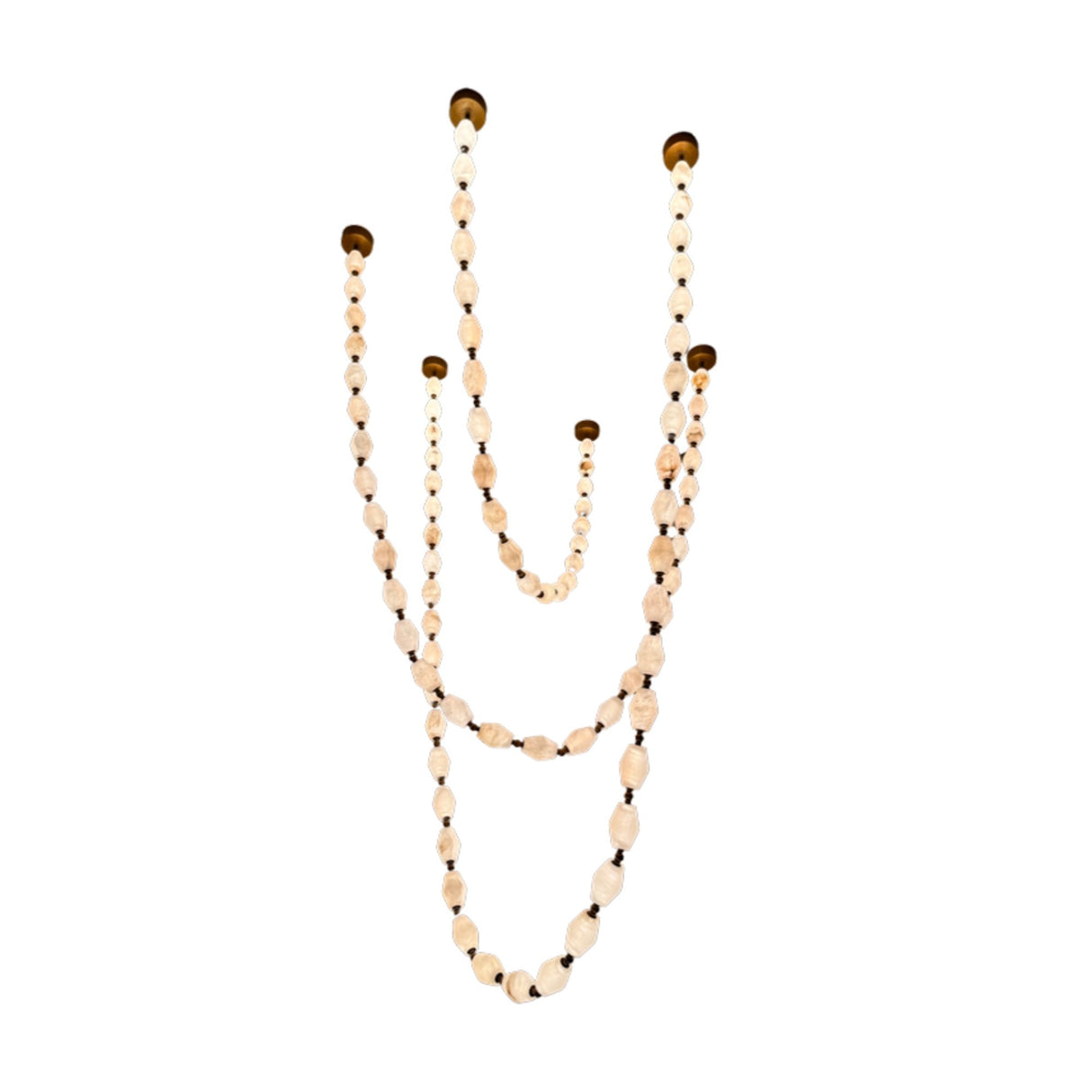Brisalda 90 Light Garland Alabaster Chandelier - Brushed Brass