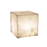Blocchetto LED Cube Alabaster Table Lamp 15cm - Brass