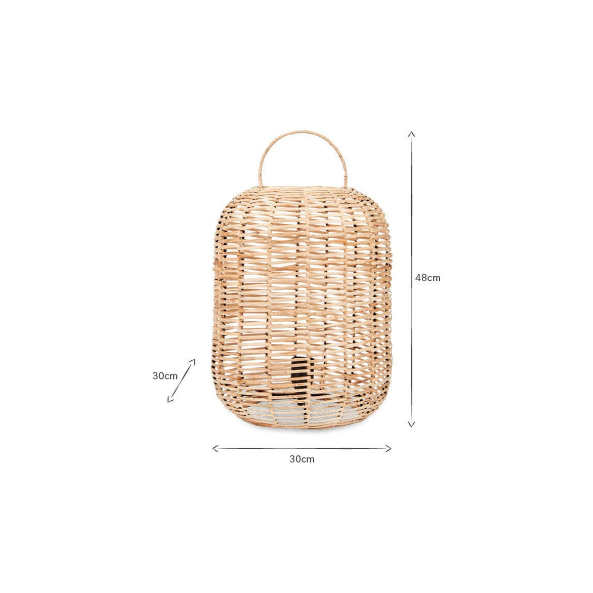 Noko Small Rattan Table Lamp - Natural