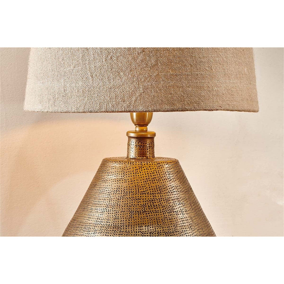 Nalgonda Small Lamp Base - Antique Brass