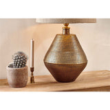 Nalgonda Small Lamp Base - Antique Brass