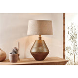 Nalgonda Large Lamp Base - Antique Brass