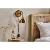 Nar Small Wall Light - Antique Brass